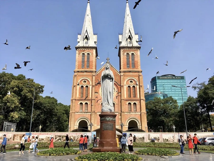 Saigon's Notre Dame Cathedral nowadays